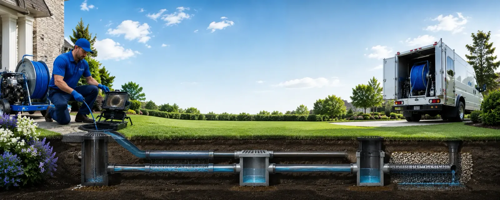 Outdoor drain cleaning information for Dailey, WV